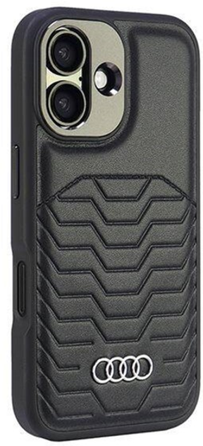 Etui Audi Synthetic Leather z MagSafe do Apple iPhone 16 Plus Black (6955250227629) - obraz 3