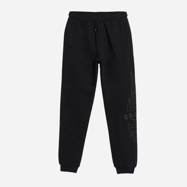 Подростковые спортивные штаны джоггеры для мальчика Reporter Young 243-0117B-31-100-1 158 см Черные с серым (5900703929255) - Фото 3 Подростковые спортивные штаны джоггеры для мальчика Reporter Young 243-0117B-31-100-1 158 см Черные с серым (5900703929255) - изображение 3