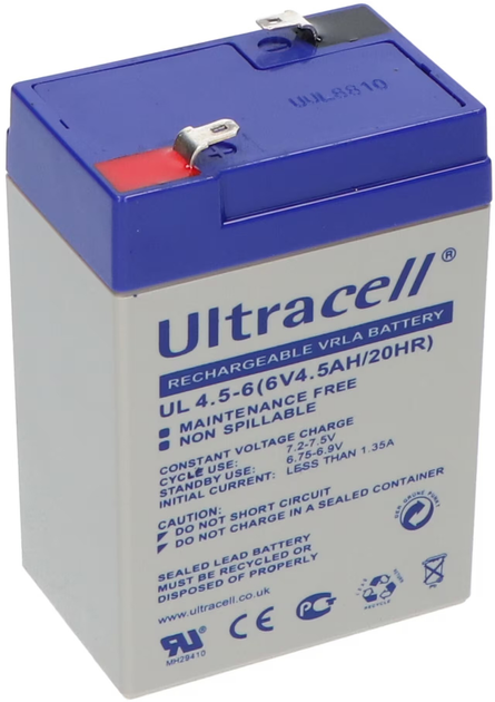 Akumulator Ultracell Battery 4.5Ah/6V (5713570004099) - obraz 2