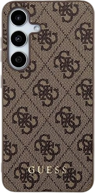 Etui Guess Hardcase 4G Metal Gold Logo do Samsung Galaxy A35 A356 Brown (GUOHCSA35G4GFBR) - obraz 3