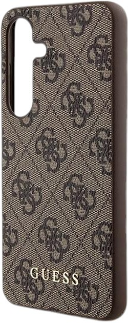 Etui Guess Hardcase 4G Metal Gold Logo do Samsung Galaxy A35 A356 Brown (GUOHCSA35G4GFBR) - obraz 6