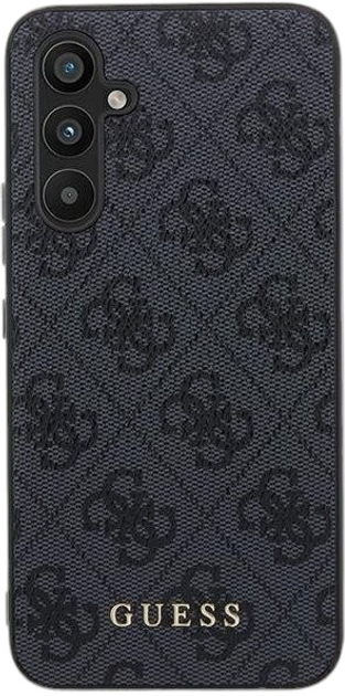Etui Guess Hardcase 4G Metal Gold Logo do Samsung Galaxy A55 A556 Black (GUOHCSA55G4GFGR) - obraz 3