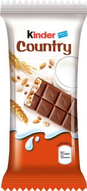Батончики Кіндер Кантрі Kinder Country 211 г (9 х 23.5 г) - зображення 2
