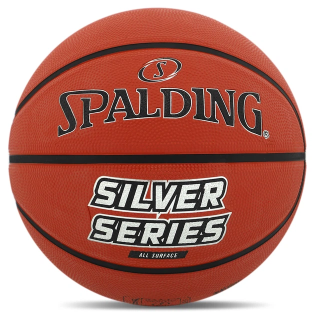 Баскетбольный мяч Spalding Silver Series, размер 7, резиновый, (OB_66B311DA4673) - Фото 1 Баскетбольный мяч Spalding Silver Series, размер 7, резиновый, (OB_66B311DA4673) - изображение 1