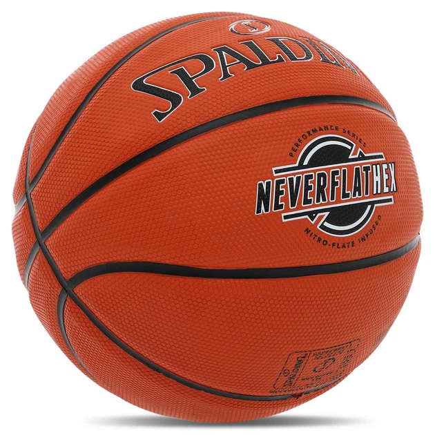 Баскетбольний м'яч Spalding NeverFlat Hex, розмір 7, технологія NeverFlat, для залу та вулиці.(OB_57331C33C944) - зображення 2