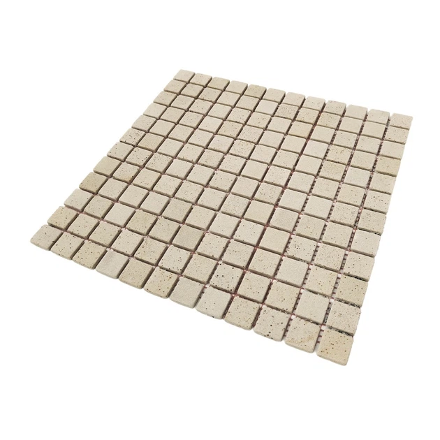 Мозаика каменная KrimArt МКР-2СВ Песчаник Крем бежевая 305x305x6 мм для фасада колонн террасы спа (004125) - изображение 2