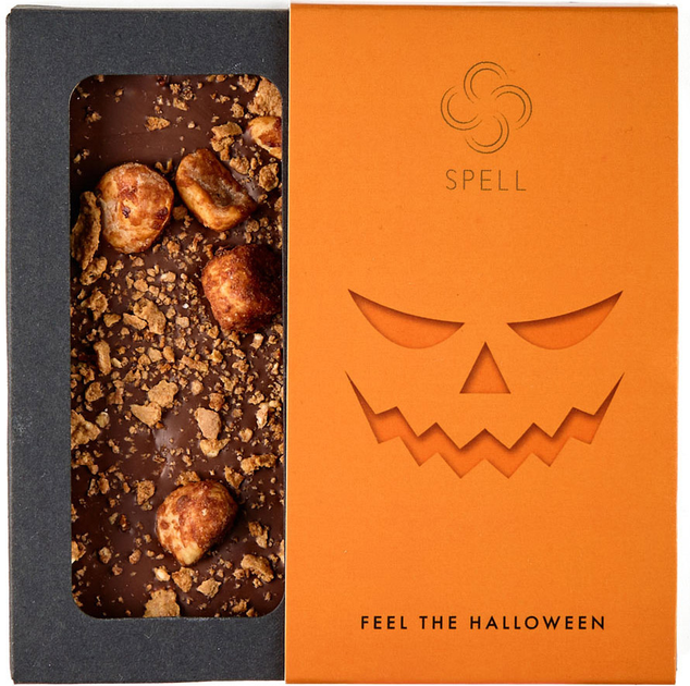 Молочний шоколад Spell Halloween з фундуком та солоною карамеллю 100 г від Rozetka на платформі USKIDKA Акція на Молочний шоколад Spell Halloween з фундуком та солоною карамеллю 100 г від Rozetka