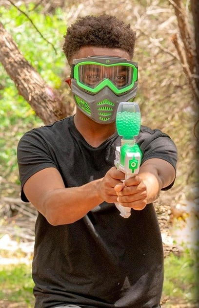 Тактична маска для обличчя Gel Blaster Elite світиться в темряві та знімними окулярами (0850049582476) - зображення 5