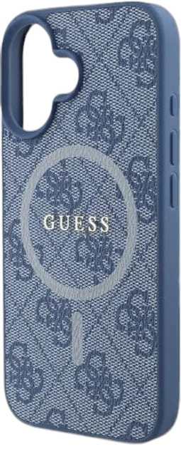 Панель Guess Hardcase 4G Ring Classic Logo MagSafe для Apple iPhone 16 Plus Blue (GUHMP16MG4GFRB) - зображення 6