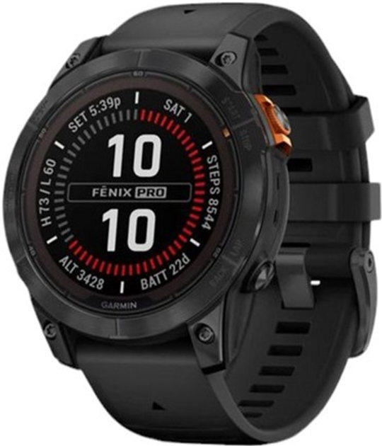 Смарт-годинник Garmin Fenix 7 Pro Solar Edition Slate Grey with Black Band (010-02777-01) - зображення 1