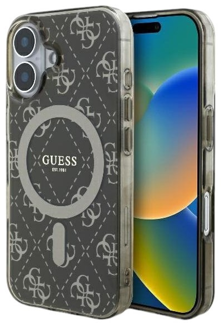 Панель Guess Hardcase IML 4G MagSafe для Apple iPhone 16 Plus Brown (GUHMP16MH4DTEW) - зображення 1