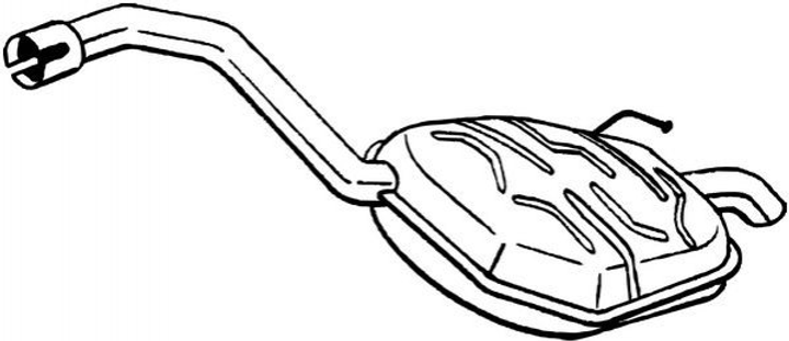 Глушник BOSAL 154-635 Ford S-Max, Galaxy, Mondeo 1703638, 1745568, 1810596 - зображення 1