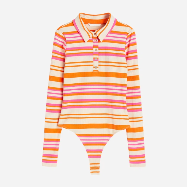 Боди женское H&M 271124114 XS Оранжевое (2727000028213) - изображение 5