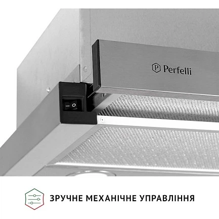Витяжка телескопічна Perfelli TL 6622 I 1000 LED - зображення 5