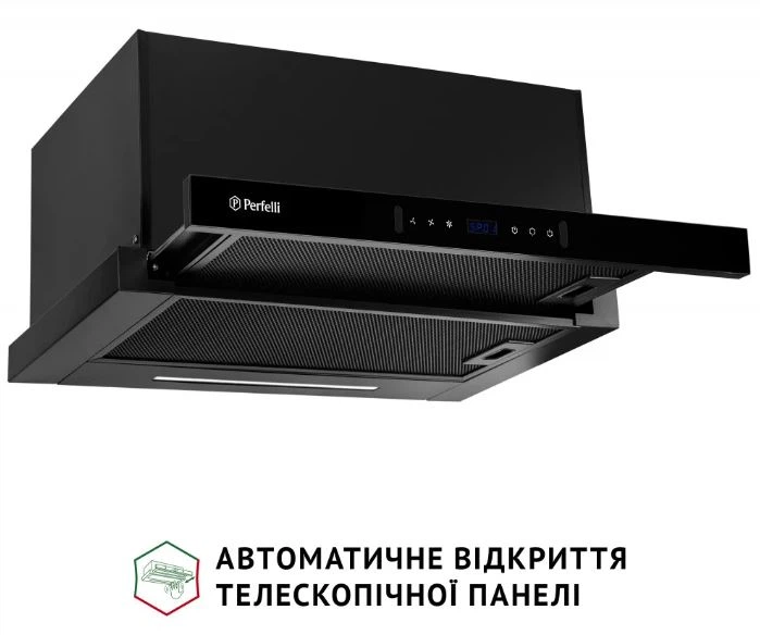 Витяжка телескопічна Perfelli ISEO 6PWB NERO - зображення 2