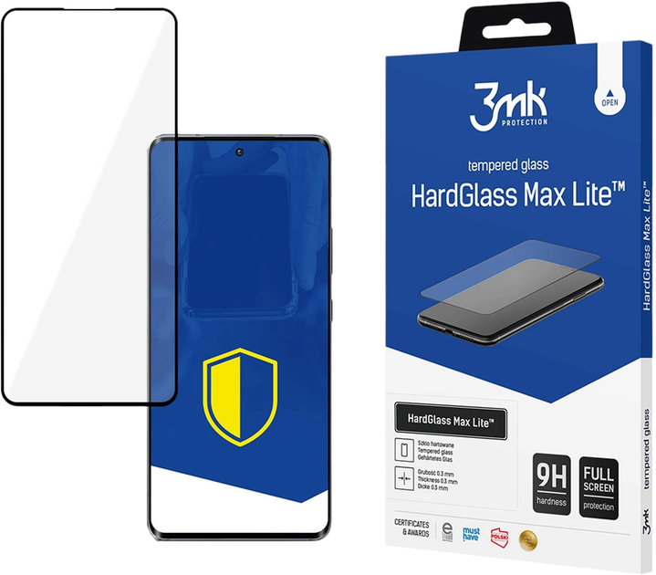 Szkło hybrydowe 3MK HardGlass Max Lite do Motorola Edge 50 Pro (5903108588775) - obraz 1