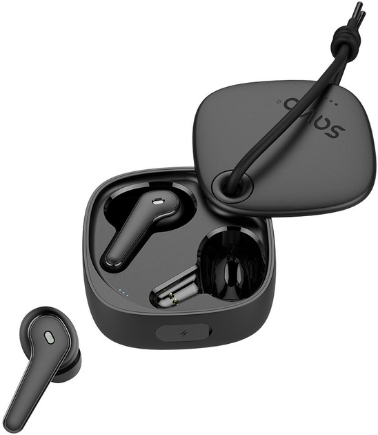Słuchawki bezprzewodowe Savio ENC QC TWS-11 Black (5901986048107) - obraz 4