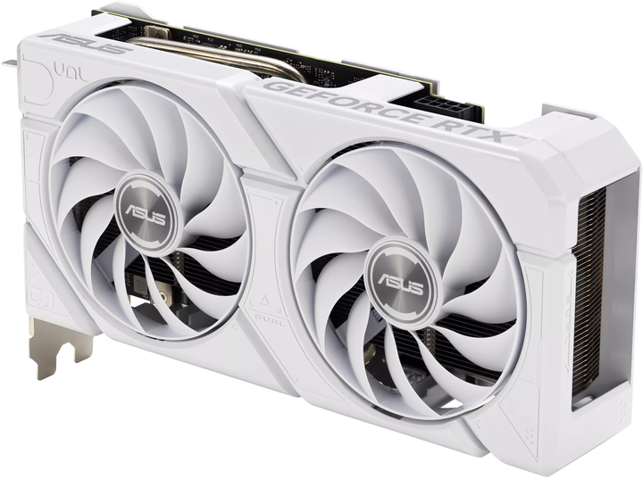 Відеокарта ASUS PCI-Ex GeForce RTX 4060 Ti Dual EVO White OC Edition 8GB GDDR6 (128bit) (2595/18000) (1 x HDMI, 3 x DisplayPort) (DUAL-RTX4060TI-O8G-EVO-WHITE) - зображення 4