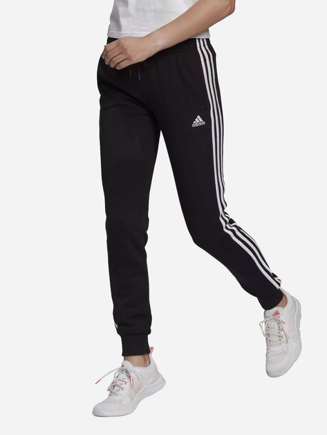 Спортивні штани жіночі adidas W 3S Ft C Pt GM8733 XXS/S Чорні (4064044179920) - зображення 1