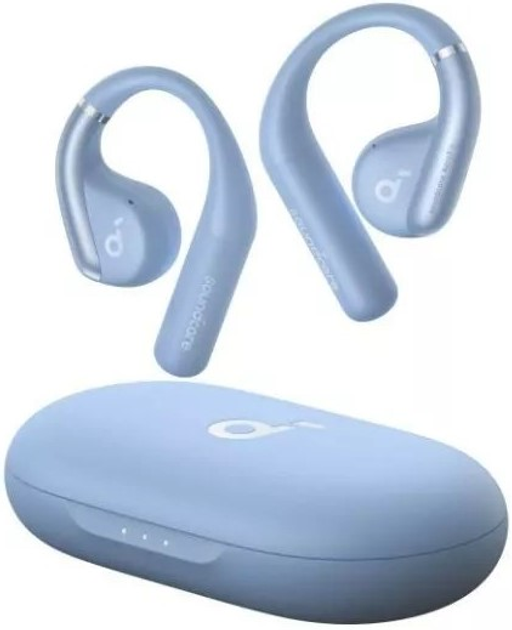 Бездротові навушники Soundcore з відкритою конструкцією AeroFit Blue-Grey (194644153175) - зображення 1