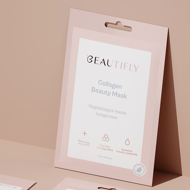 Maska kolagenowa do twarzy Beautifly Collagen Beauty w płacie 8 szt (5903003701224) - obraz 9
