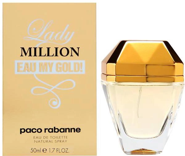Акція на Туалетна вода для жінок Paco Rabanne Lady Million Eau My Gold 50 мл від Rozetka