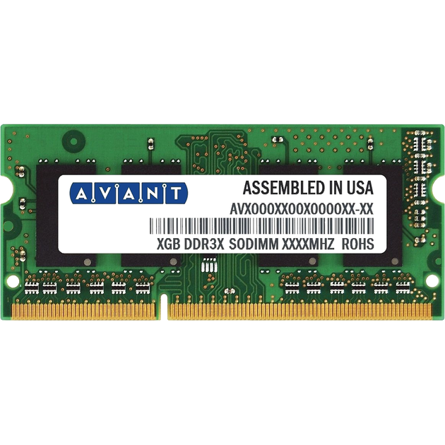 Оперативна пам'ять Avant SODIMM DDR3 8Gb 1333MHz PC3-10600 (AVH641GU67F9333GE-FP) - Фото 1 Оперативна пам'ять Avant SODIMM DDR3 8Gb 1333MHz PC3-10600 (AVH641GU67F9333GE-FP) - изображение 1