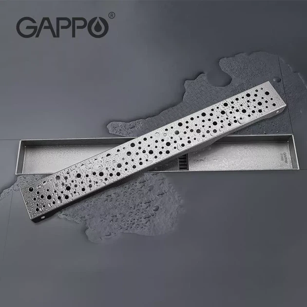 Трап для душа линейный GAPPO G87007-2 нержавеющая сталь 70x700 мм с решеткой (G87007-2) - Фото 2 Трап для душа линейный GAPPO G87007-2 нержавеющая сталь 70x700 мм с решеткой (G87007-2) - изображение 2