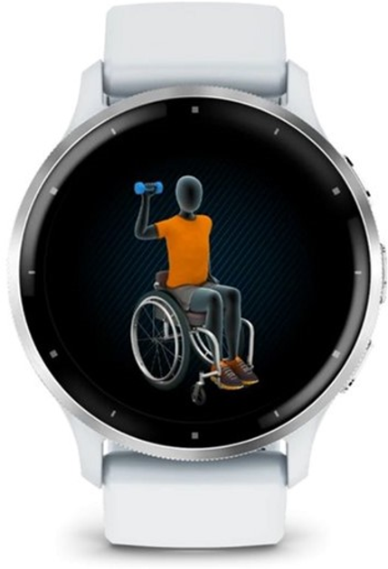 Смарт-годинник Garmin Venu 3 Silver Stainless Steel Bezel with Whitestone Case and Silicone Band (010-02784-00) - зображення 6