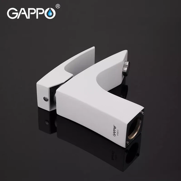 Смеситель для умывальника GAPPO G1007-7 белый/хром - изображение 3