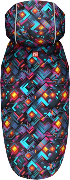 Дождевик-накидка с капюшоном для собак WAUDOG Clothes, рисунок "Бесконечные миры", L, А 48-52 см, B 60-70 см, С 42-52 см (358-4058) - изображение 2