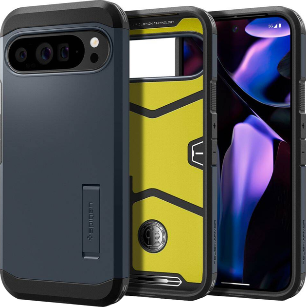 Etui Spigen Tough Armor Google Pixel 9 Pro XL metal slate ACS07727 (8809971226660) - obraz 2