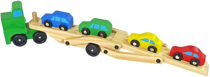 Ciężarówka LEAN Toys Double Decker z platformą i akcesorium (5904204751292) - obraz 3