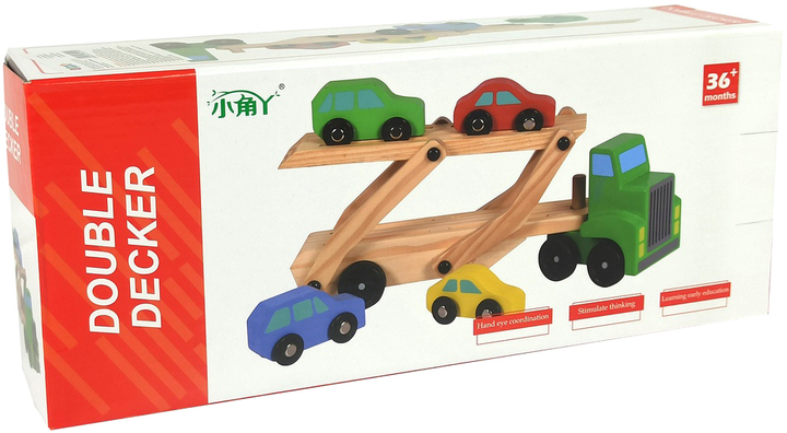 Ciężarówka LEAN Toys Double Decker z platformą i akcesorium (5904204751292) - obraz 4
