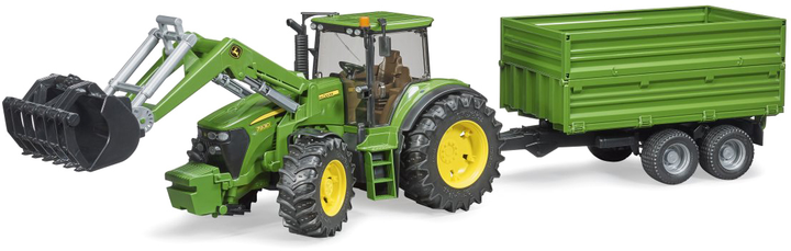 Трактор Bruder John Deere 7930 з навантажувачем і причепом (4001702030551) - зображення 1