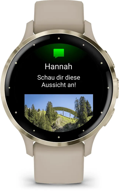 Смарт-годинник Garmin Venu 3S Soft Gold Stainless Steel Bezel with French Gray Case and Silicone Band (010-02785-02) - зображення 5