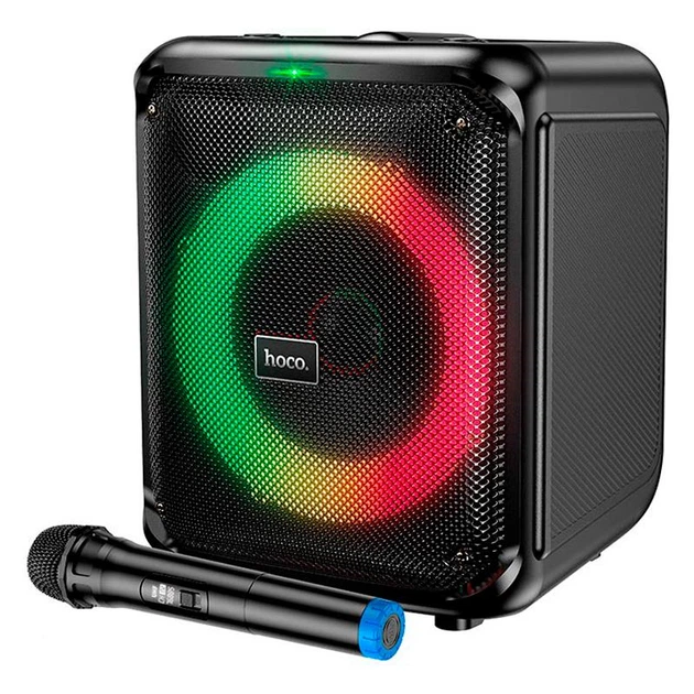 Беспроводная портативная Bluetooth колонка с микрофоном HOCO DS59 |BT5.0, TF/USB/AUX, 40W, 4H, 1mic| - изображение 6