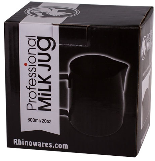 Глечик для молока Rhino Coffee Gear Stealth Milk Pitcher Чорний 600 мл (799439358058) - зображення 3