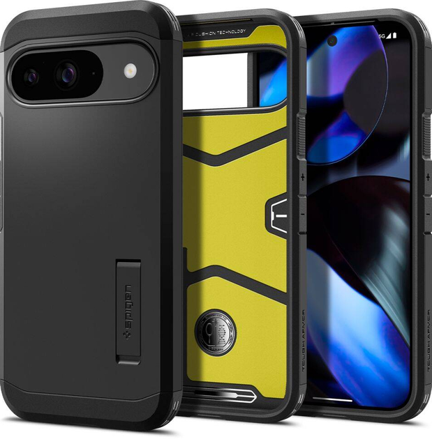 Панель Spigen Tough Armor Google Pixel 9/9 Pro Чорна/black ACS07692 (8809971226417) - зображення 2