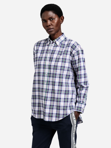 Сорочка GANT Flannel Check Relaxed Shirt 4300052 46 White (7325705876600) - зображення 1