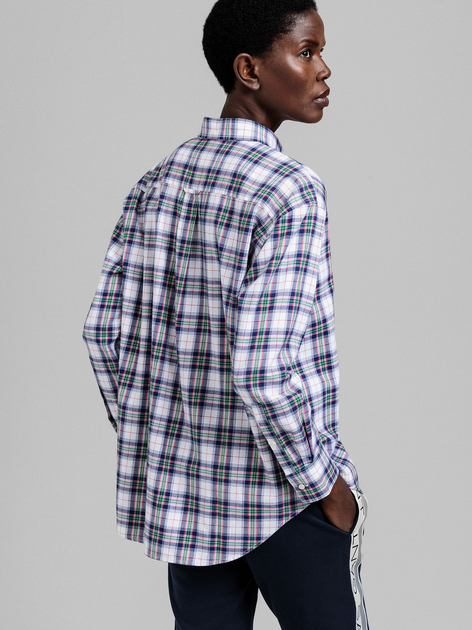 Сорочка GANT Flannel Check Relaxed Shirt 4300052 46 White (7325705876600) - зображення 2