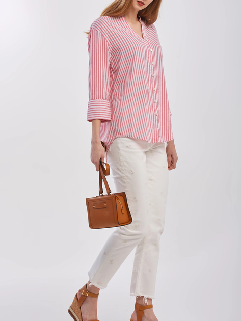 Сорочка жіноча GANT Pp Seersucker Shirt 4311127 38 Рожева (7325705730957) - зображення 3