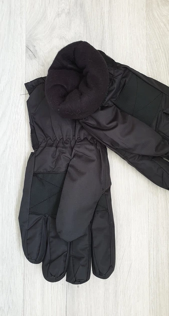 Чоловічі балонові рукавиці на флісі L-XL чорні (16-15) - Фото 4 Чоловічі балонові рукавиці на флісі L-XL чорні (16-15) - зображення 4