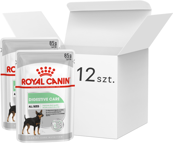 Mokra karma dla psów Royal Canin Digestive na problemy trawienne 12x85 g (9003579008775) - obraz 1