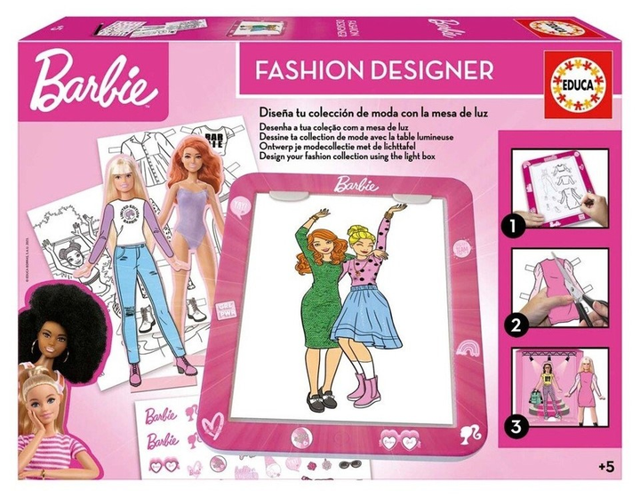 Набір Educa Barbie Світловий планшет модного дизайнера (8412668198258) - зображення 1