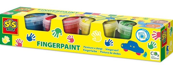 Zestaw Ses Creative Fingerpaint Primery 4 x 110 ml (8710341003913) - obraz 1