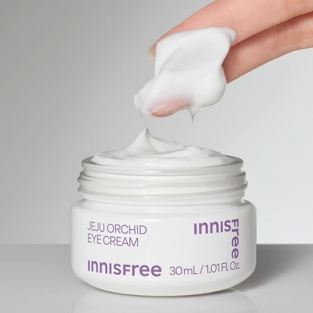 Активный антивозрастный крем для кожи вокруг глаз с экстрактом орхидеи Innisfree Jeju Orchid Eye Cream 30 мл - изображение 2