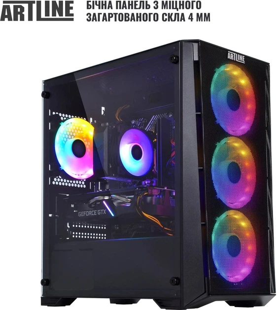 Комп'ютер ARTLINE Gaming X47 (X47v73) AMD Ryzen 5 7500F / B650M / 32Gb DDR5-5200 Gaming / SSD 1TB NVME / GeForce RTX 4060 TI 8GB/MESH 550W 80+ Bronze / Tower ARGB - зображення 6