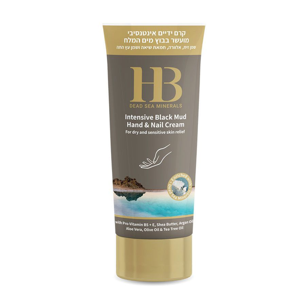 Интенсивный крем для рук и ногтей с грязями Мертвого моря Health and Beauty Intensive Dlack Mud Hands & Nails Cream, 200 мл - Фото 1 Интенсивный крем для рук и ногтей с грязями Мертвого моря Health and Beauty Intensive Dlack Mud Hands & Nails Cream, 200 мл - изображение 1