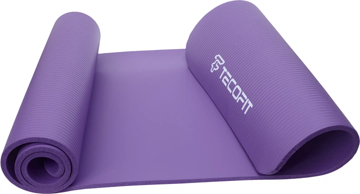Коврик для йоги и фитнеса TECOFIT NBR 183x61x1 см Фиолетовый + чехол-сумка в подарок (TOP20106462/6) - Фото 7 Коврик для йоги и фитнеса TECOFIT NBR 183x61x1 см Фиолетовый + чехол-сумка в подарок (TOP20106462/6) - изображение 7